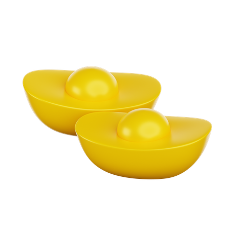 Chinesischer Goldbarren  3D Icon