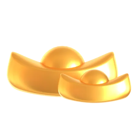 Chinesischer Goldbarren  3D Icon