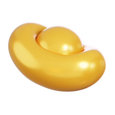 Chinesischer Goldbarren  3D Icon