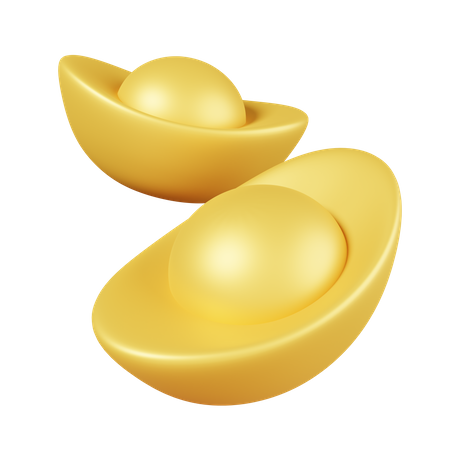 Chinesischer Goldbarren  3D Icon