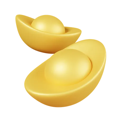 Chinesischer Goldbarren  3D Icon