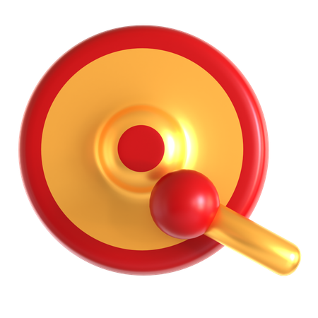 Chinesischer Gong  3D Icon