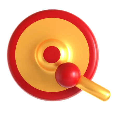 Chinesischer Gong  3D Icon