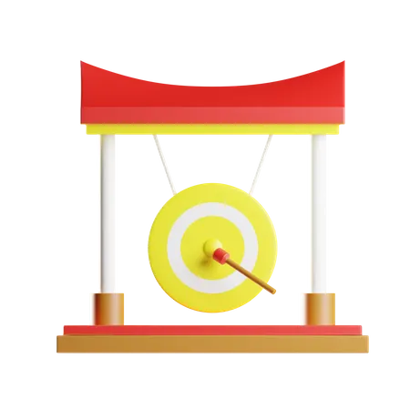 Chinesischer Gong  3D Icon