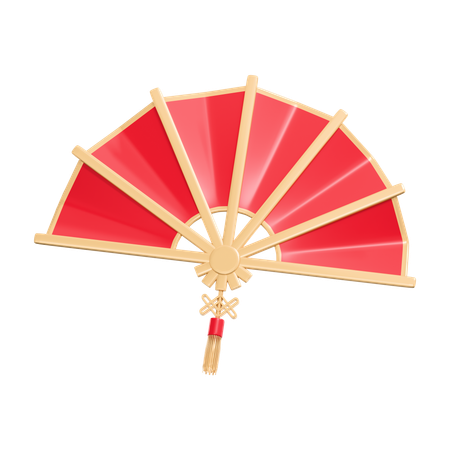 Chinesischer Handfächer  3D Icon