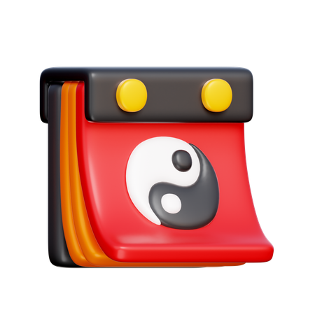 Chinesischer Kalender  3D Icon