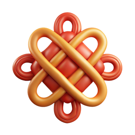 Chinesischer Knoten  3D Icon
