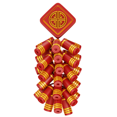 Chinesischer Feuerwerkskörper  3D Icon