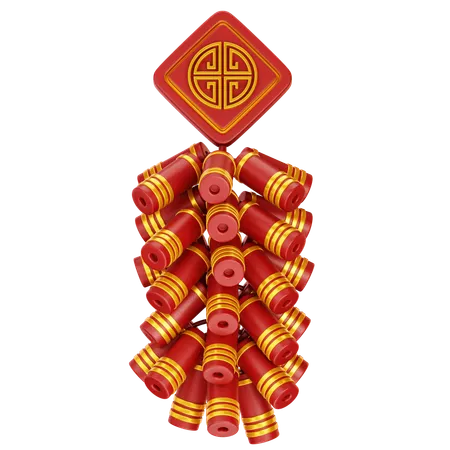 Chinesischer Feuerwerkskörper  3D Icon