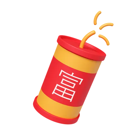 Chinesischer Feuerwerkskörper  3D Icon