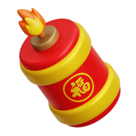 Chinesischer Feuerwerkskörper  3D Icon