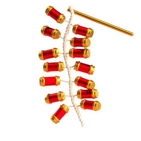 Chinesischer Feuerwerkskörper  3D Icon