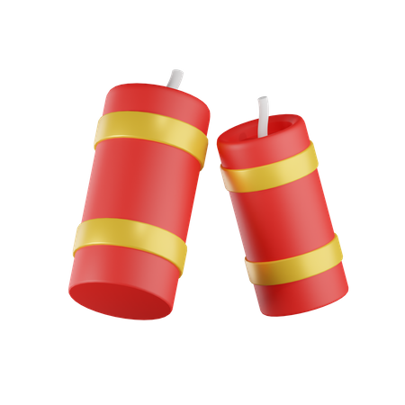 Chinesischer Feuerwerkskörper  3D Icon