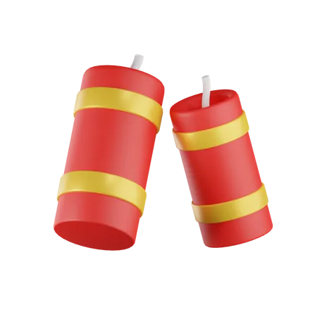 Chinesischer Feuerwerkskörper  3D Icon