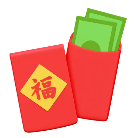 Chinesischer Umschlag  3D Icon