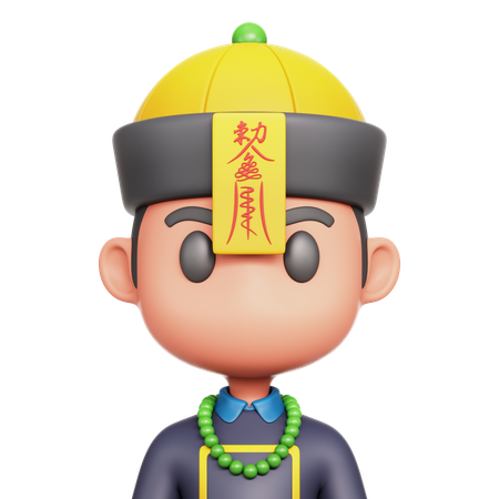 Chinesischer Vampir  3D Icon