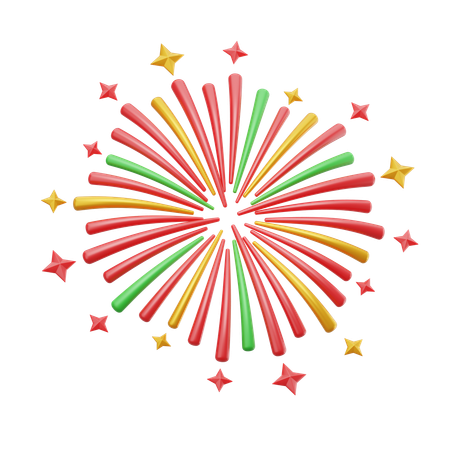 Chinesisches feuerwerk  3D Icon