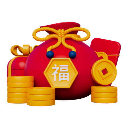 Chinesisches Geschenk  3D Icon