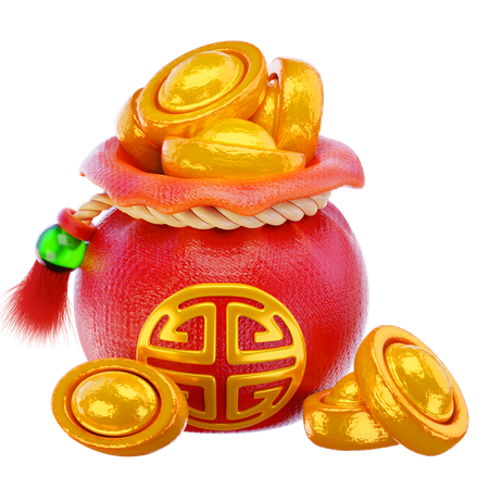 Chinesisches Gold  3D Icon