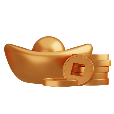 Chinesisches Gold  3D Icon