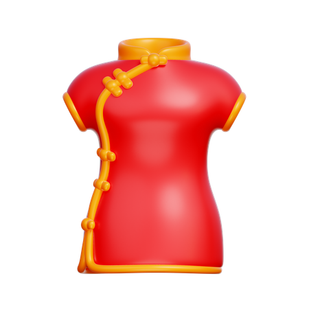 Chinesisches kleid  3D Icon