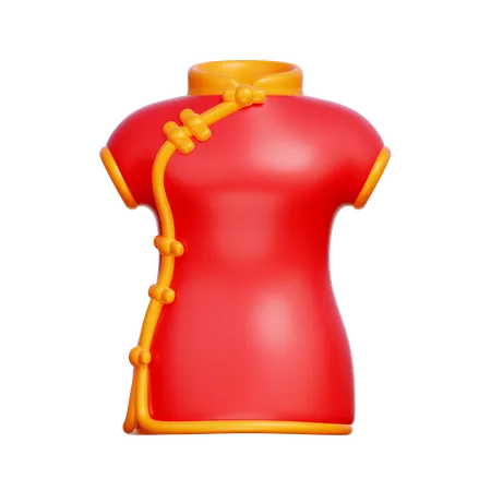 Chinesisches kleid  3D Icon