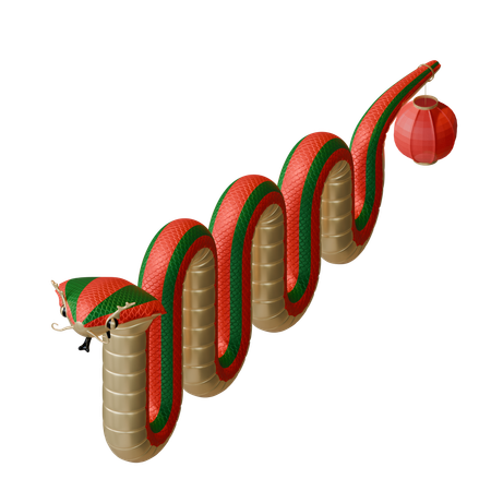 Chinesisches Neujahr der Schlange  3D Icon