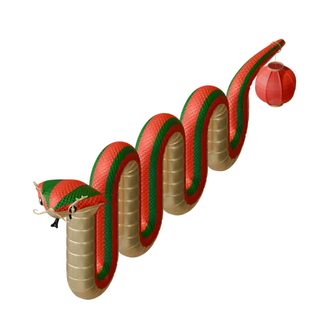 Chinesisches Neujahr der Schlange  3D Icon