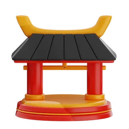 Chinesisches tor  3D Icon