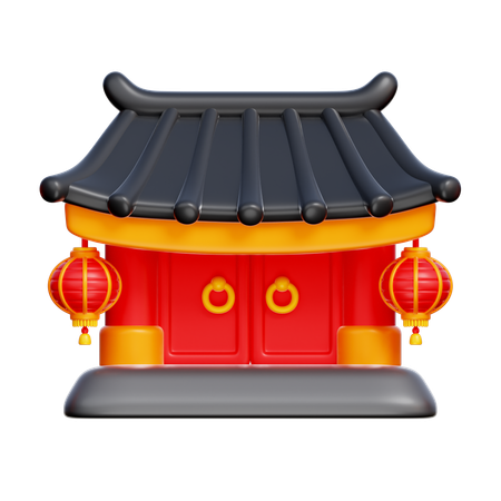 Chinesisches tor  3D Icon