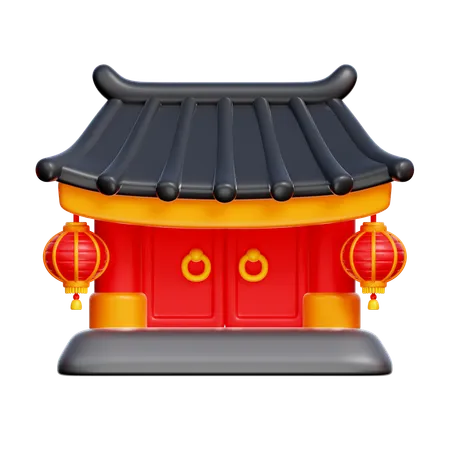 Chinesisches tor  3D Icon