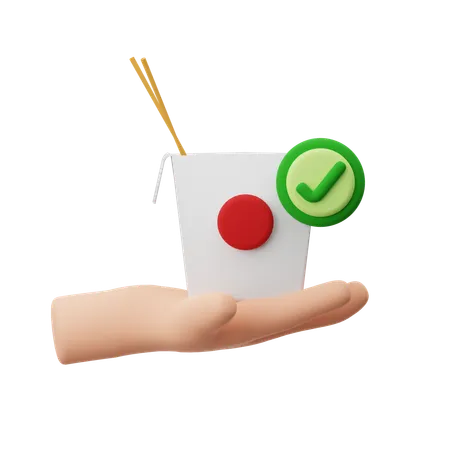 Chinesse Food Delivery  3D Icon