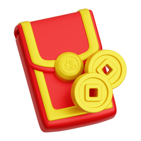 Angpao chino  3D Icon