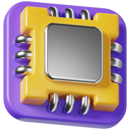 Chip  3D Icon