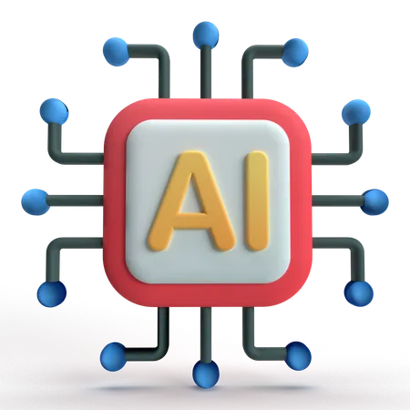 Chip  3D Icon