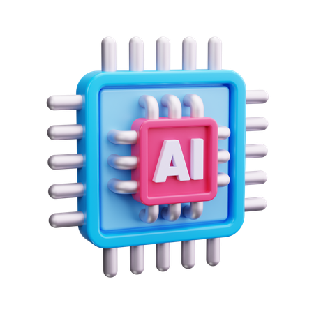 Chip  3D Icon