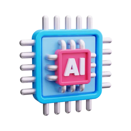 Chip  3D Icon