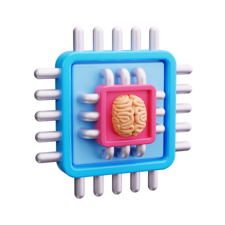 Chip  3D Icon