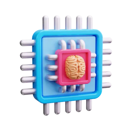 Chip  3D Icon