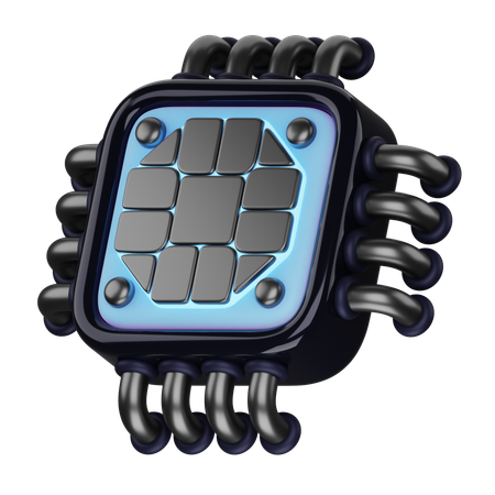 Chip  3D Icon