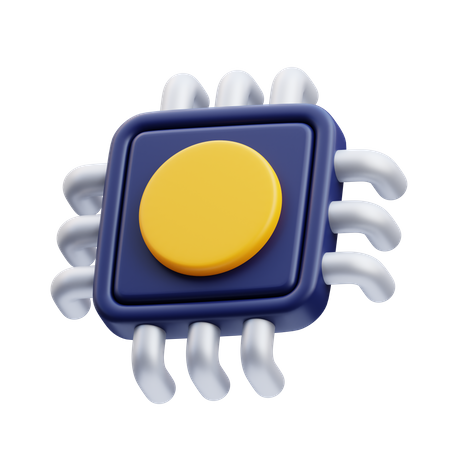 Chip  3D Icon