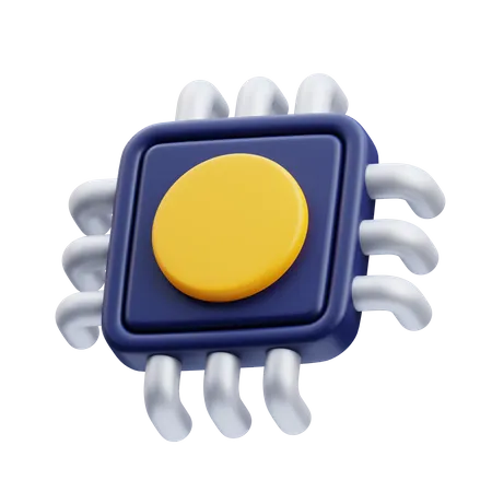 Chip  3D Icon