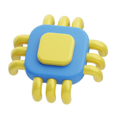 Chip  3D Icon