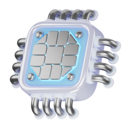 Chip  3D Icon