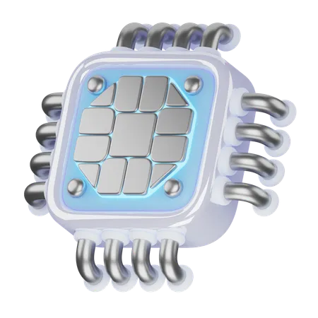 Chip  3D Icon