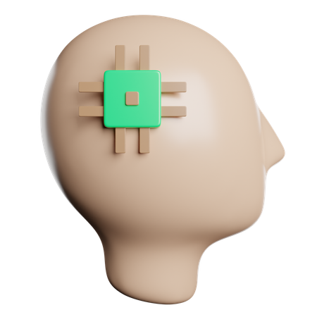 Chip  3D Icon