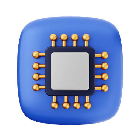 Chip  3D Icon