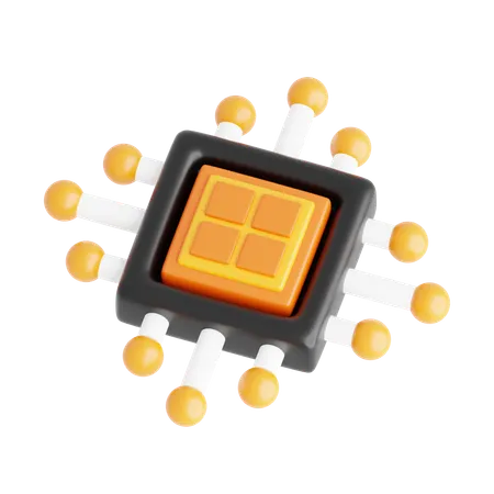 Chip  3D Icon