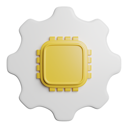 Chip  3D Icon