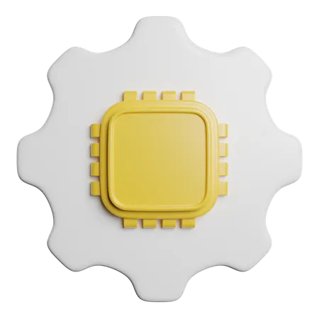 Chip  3D Icon